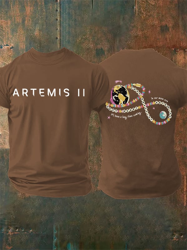 Men's Fun Planet Print T-Shirt