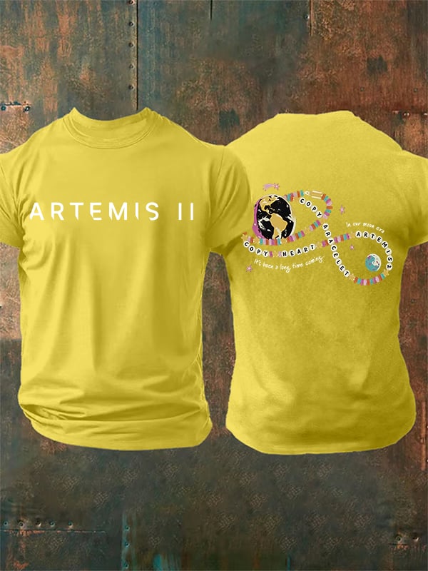 Men's Fun Planet Print T-Shirt