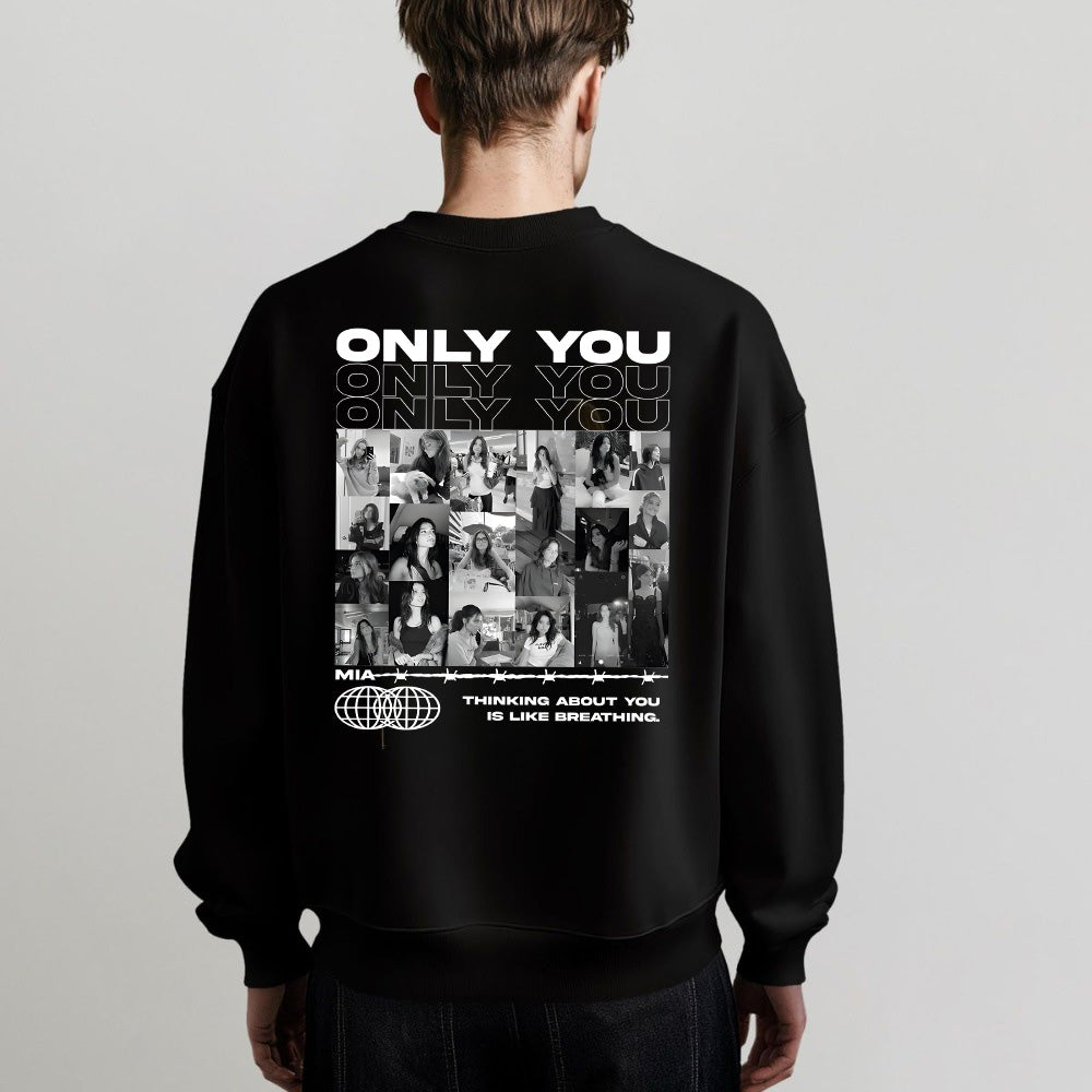 Custom Photo Couple Tee, Custom Matching Couple Sweatshirt