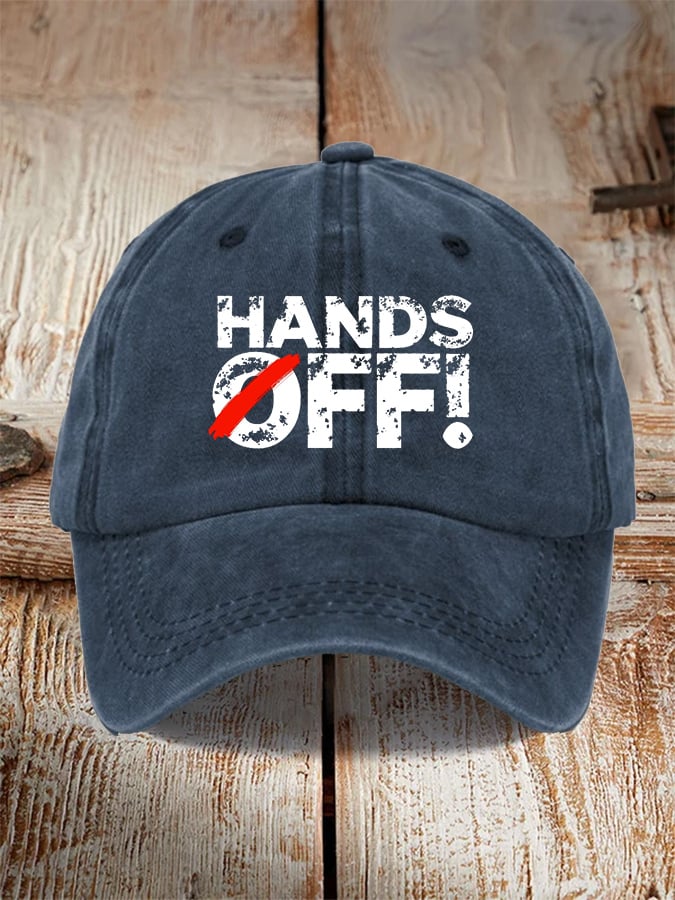 🔥Buy 3 Get 15% Off🔥Unisex Hands Off Protest Print Hat