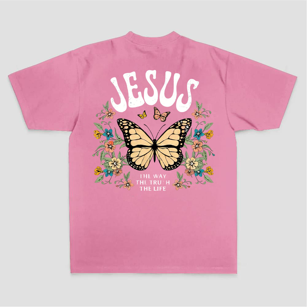 Jesus The Way The Truth The Life Printed Women's T-shirt