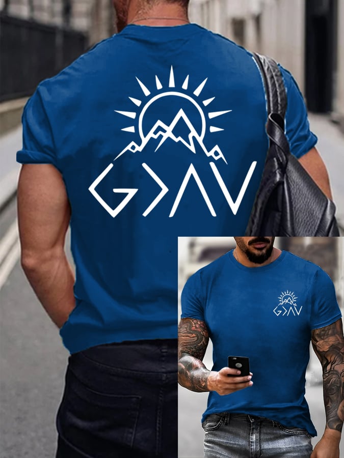 Men's Faith Printed Casual T-Shirt