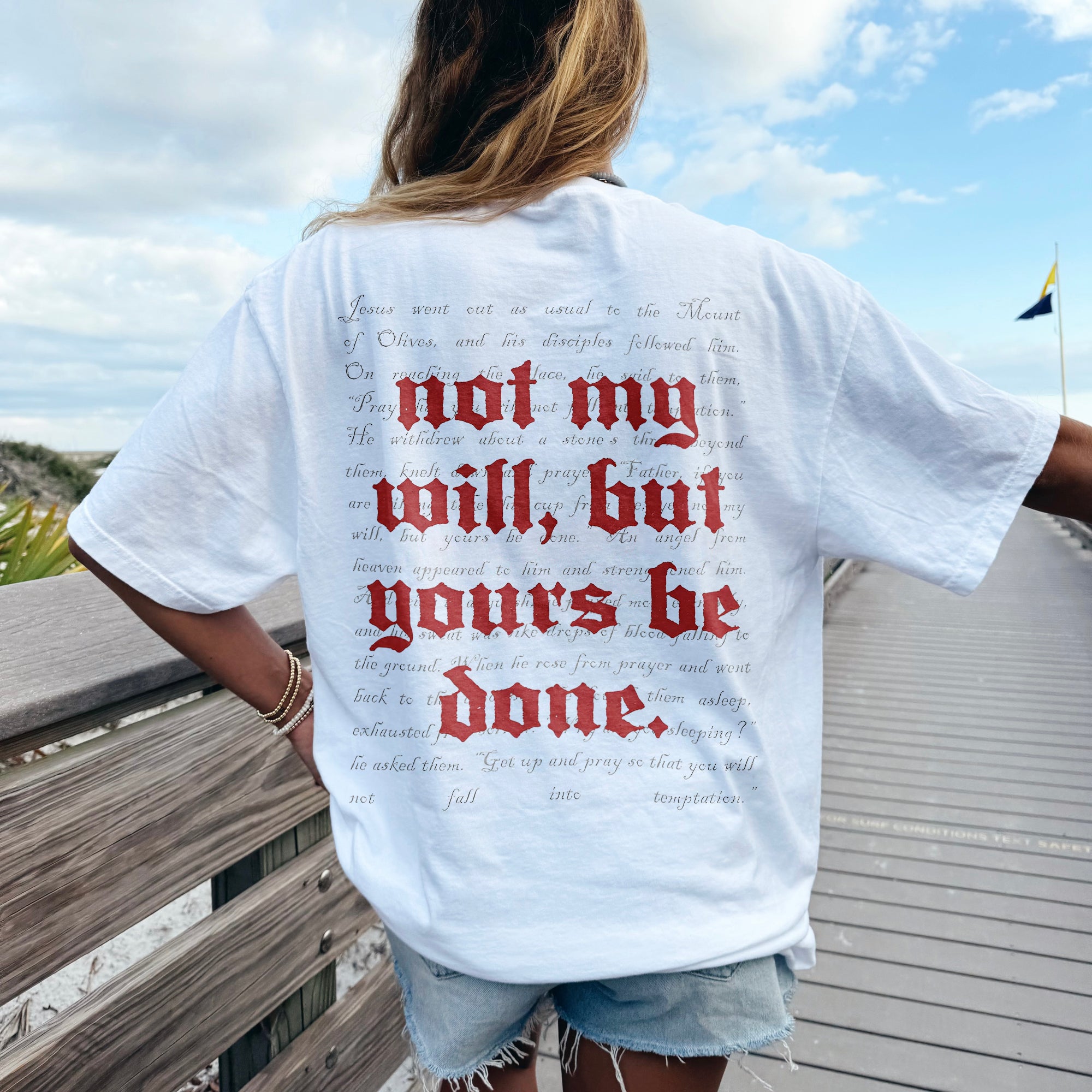 Not My Will But Yous Be Done Printed Women's T-shirt