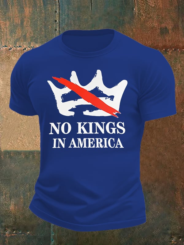 🔥Buy 3 Get 15% Off🔥Men's no kings in America print T-Shirt
