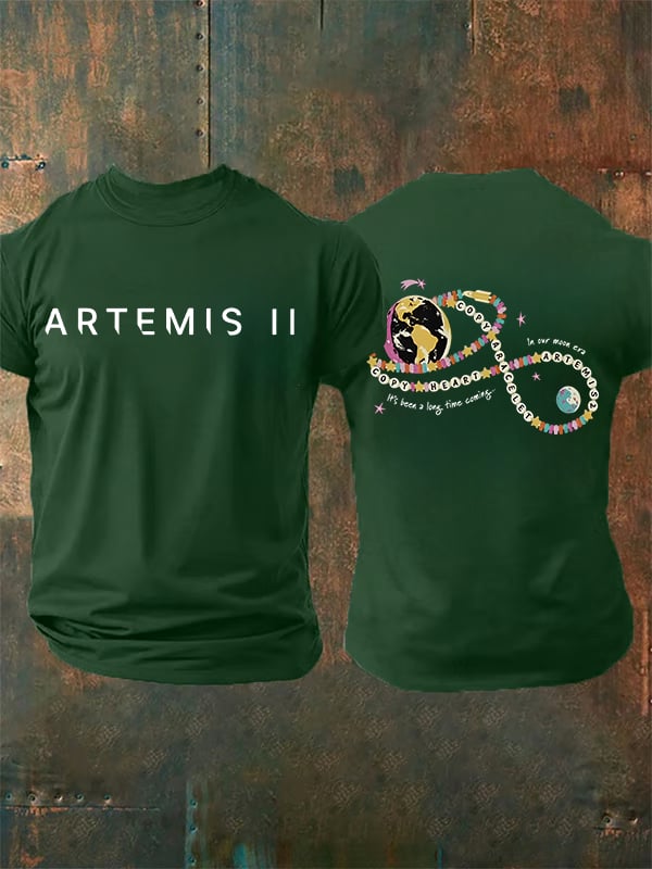 Men's Fun Planet Print T-Shirt