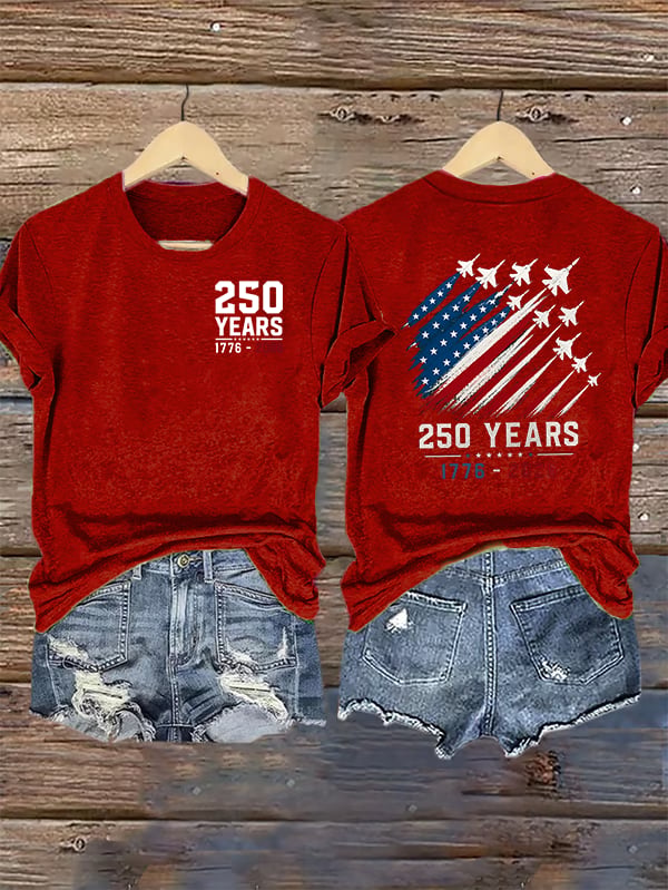 Women's Round-Neck 250 YEARS Printed T-Shirt