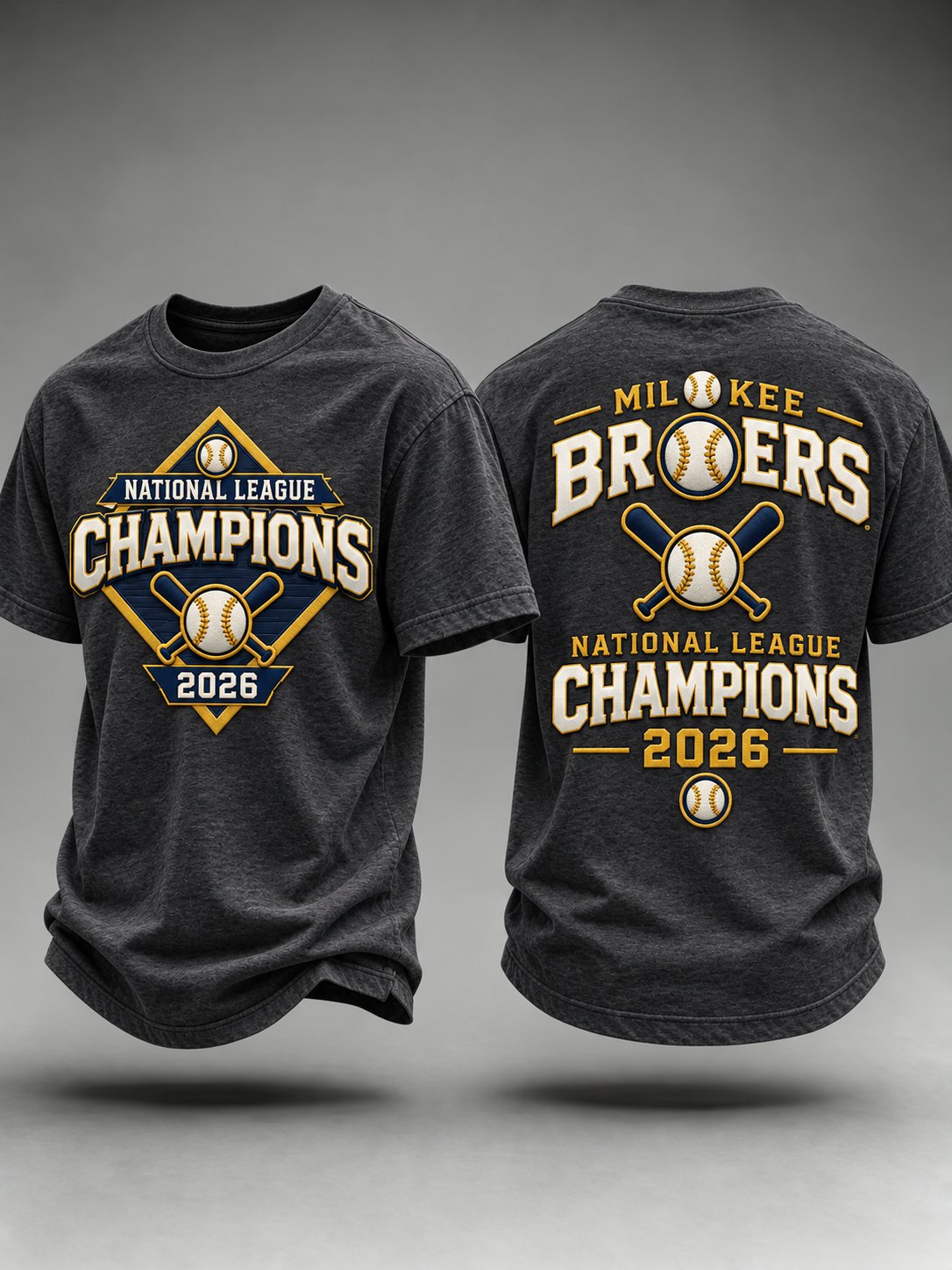 Men's Baseball Print T-shirt