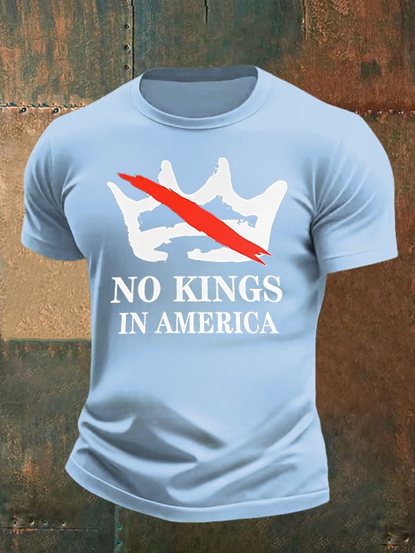 🔥Buy 3 Get 15% Off🔥Men's no kings in America print T-Shirt