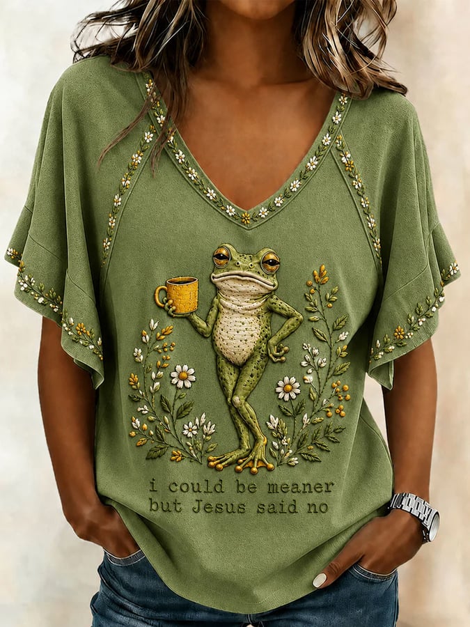 I Could Have Been More Impulsive, But Jesus Restrained Me. (Women'S Faith Print T-Shirt)