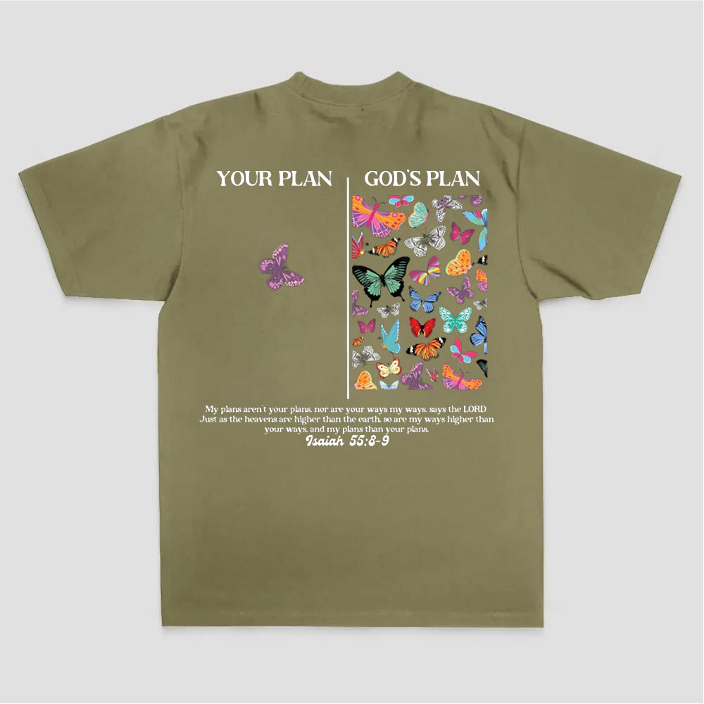 Your Plan God's Plan Printed Women's T-shirt