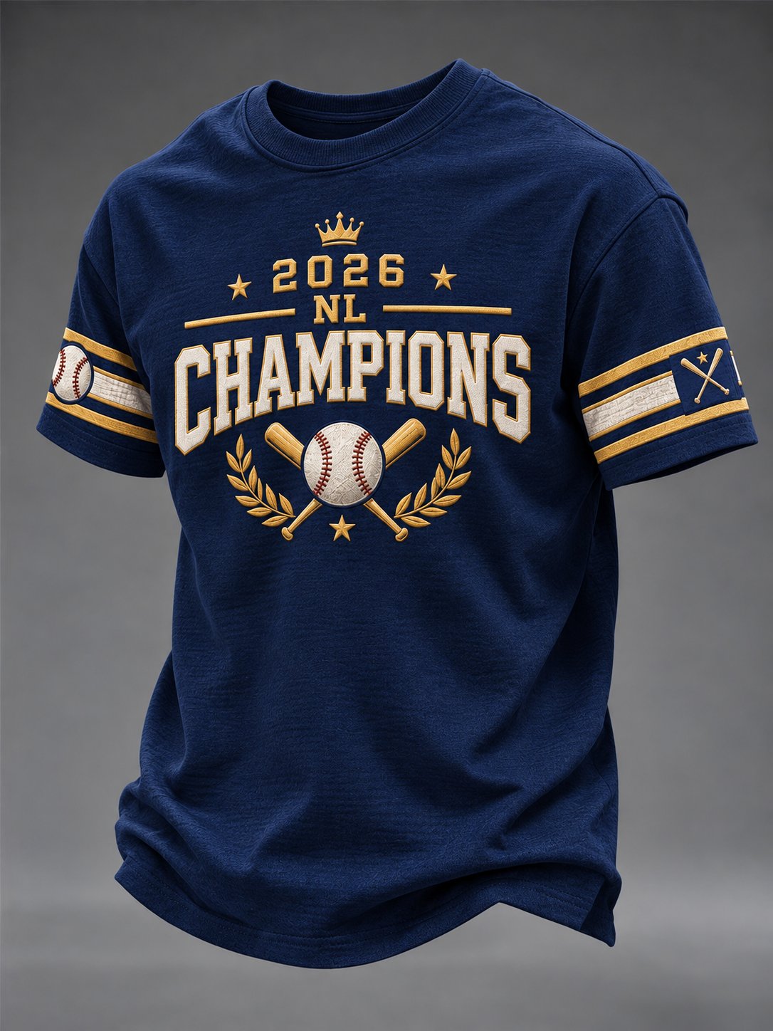 Men's Baseball Print T-shirt