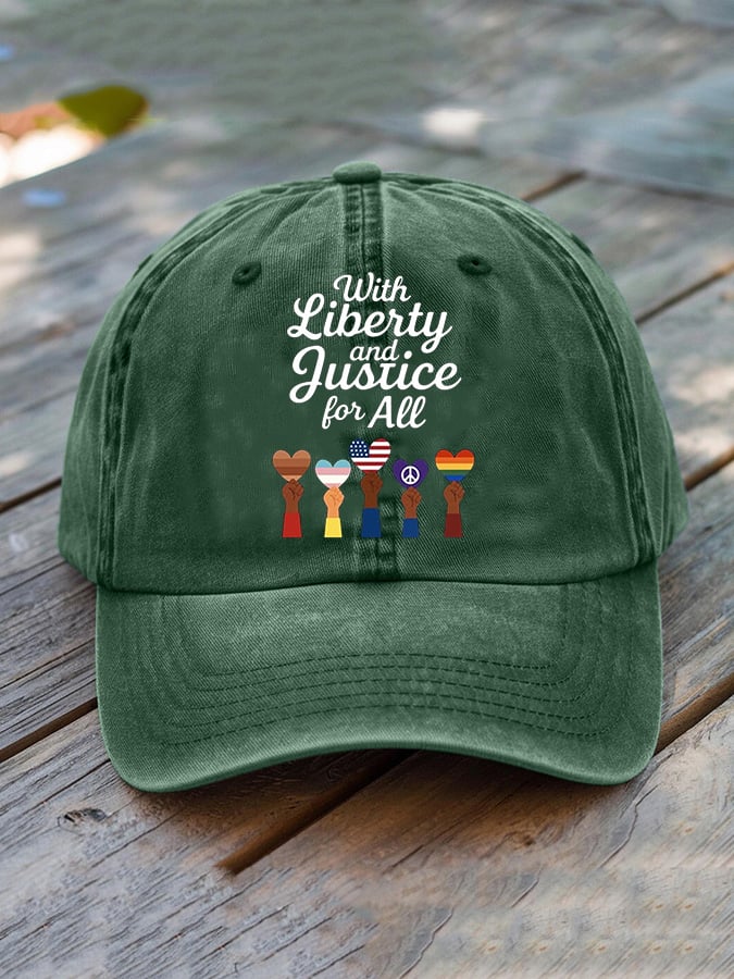 🔥Buy 3 Get 15% Off🔥With Liberty Justice for All Print Hat