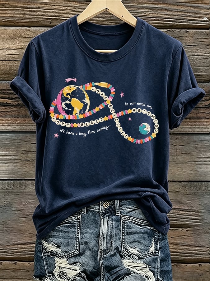 Women's Copy Moon Joy Print T-shirt
