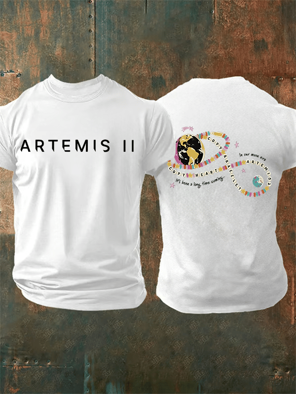 Men's Fun Planet Print T-Shirt