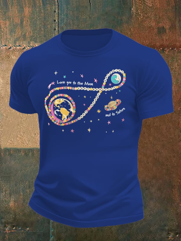 Men's Fun Planet Print T-Shirt