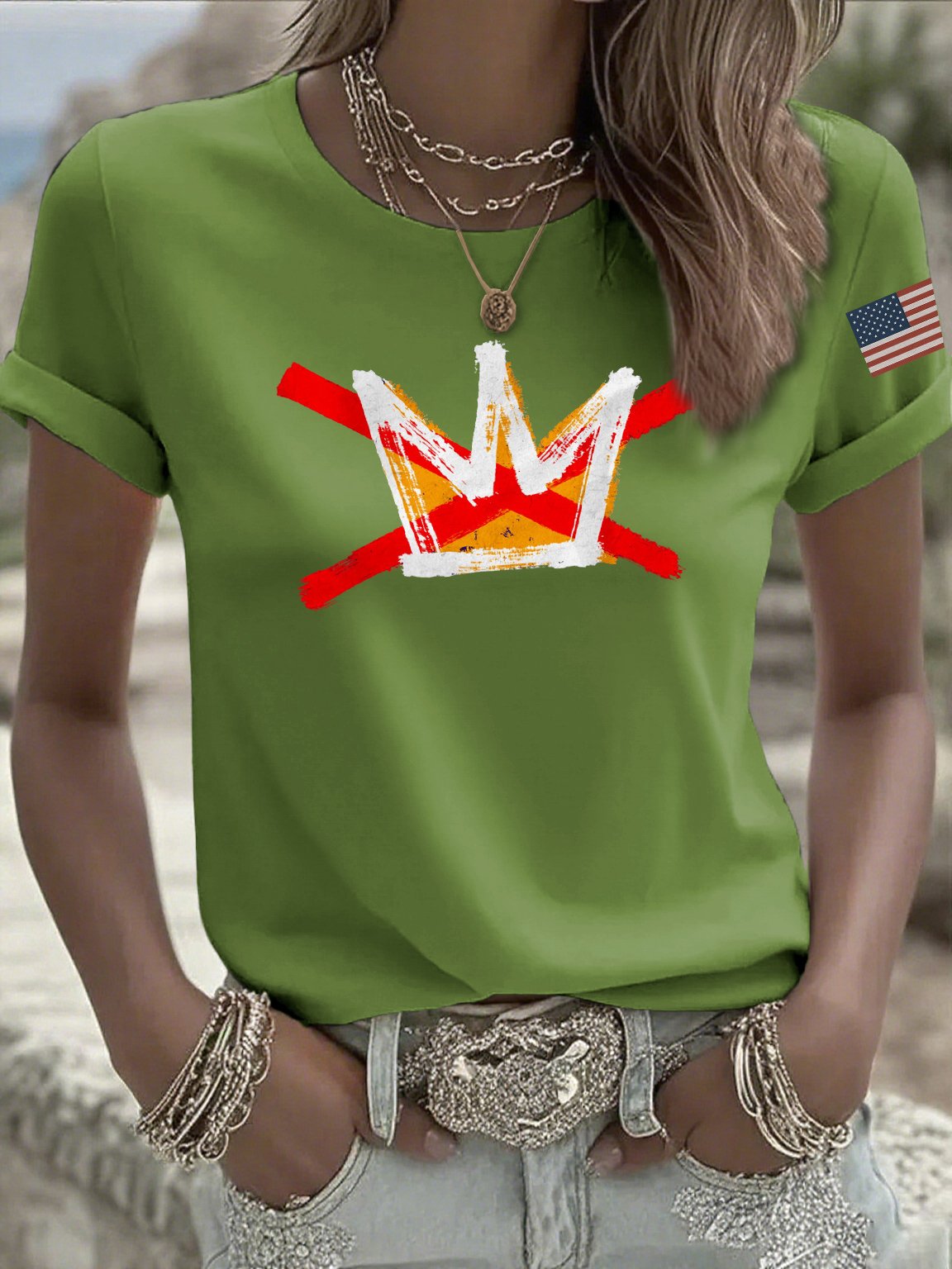 🔥Buy 3 Get 15% Off🔥Women's casual reject king T-shirt