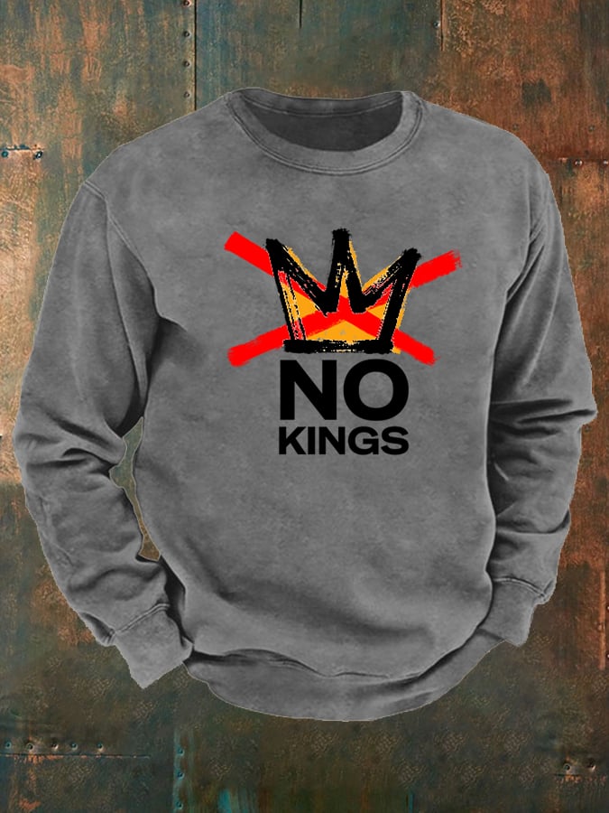 🔥Buy 3 Get 15% Off Men's America has No Kings Printed Casual Sweatshirt