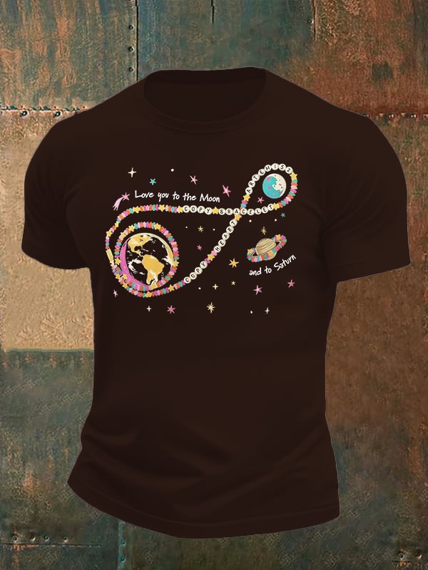 Men's Fun Planet Print T-Shirt