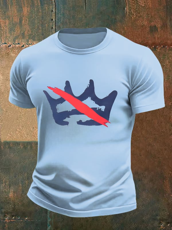 🔥Buy 3 Get 15% Off Men's America has no kings print T-Shirt