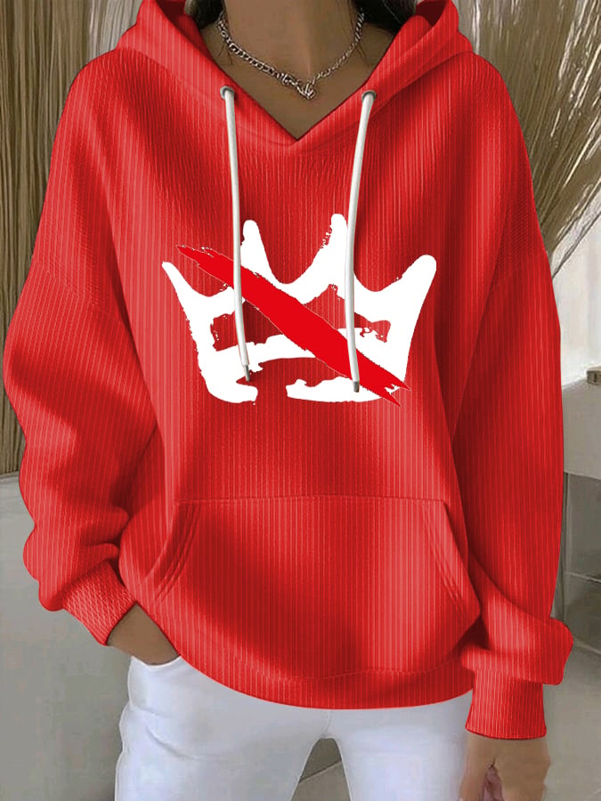 🔥Buy 3 Get 15% Off🔥Women's No Kings Print Casual Sweatshirt
