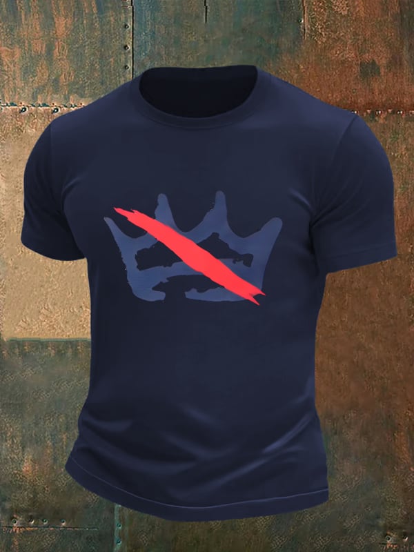 🔥Buy 3 Get 15% Off Men's America has no kings print T-Shirt