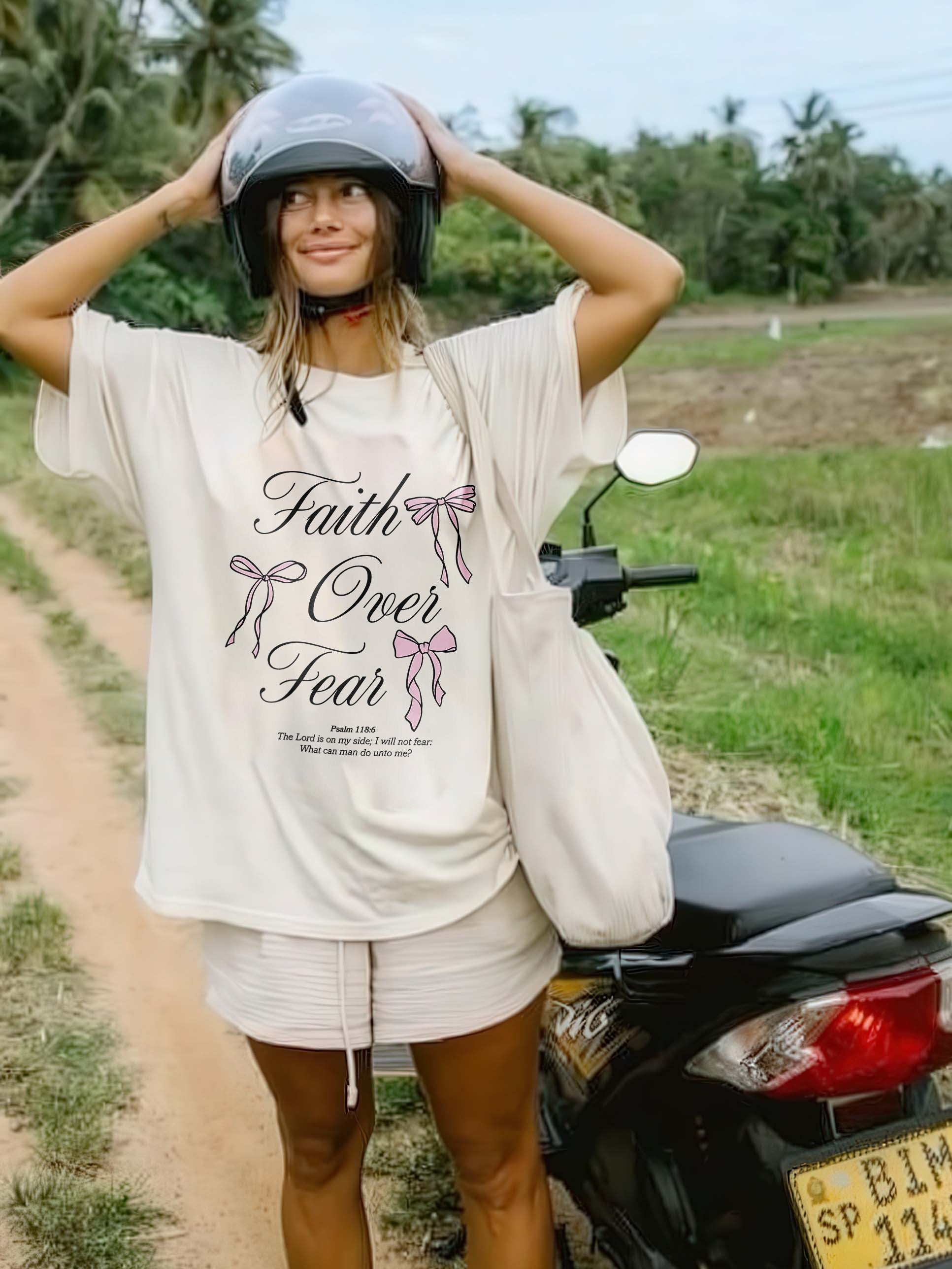 Faith Over Fear Printed T-shirt