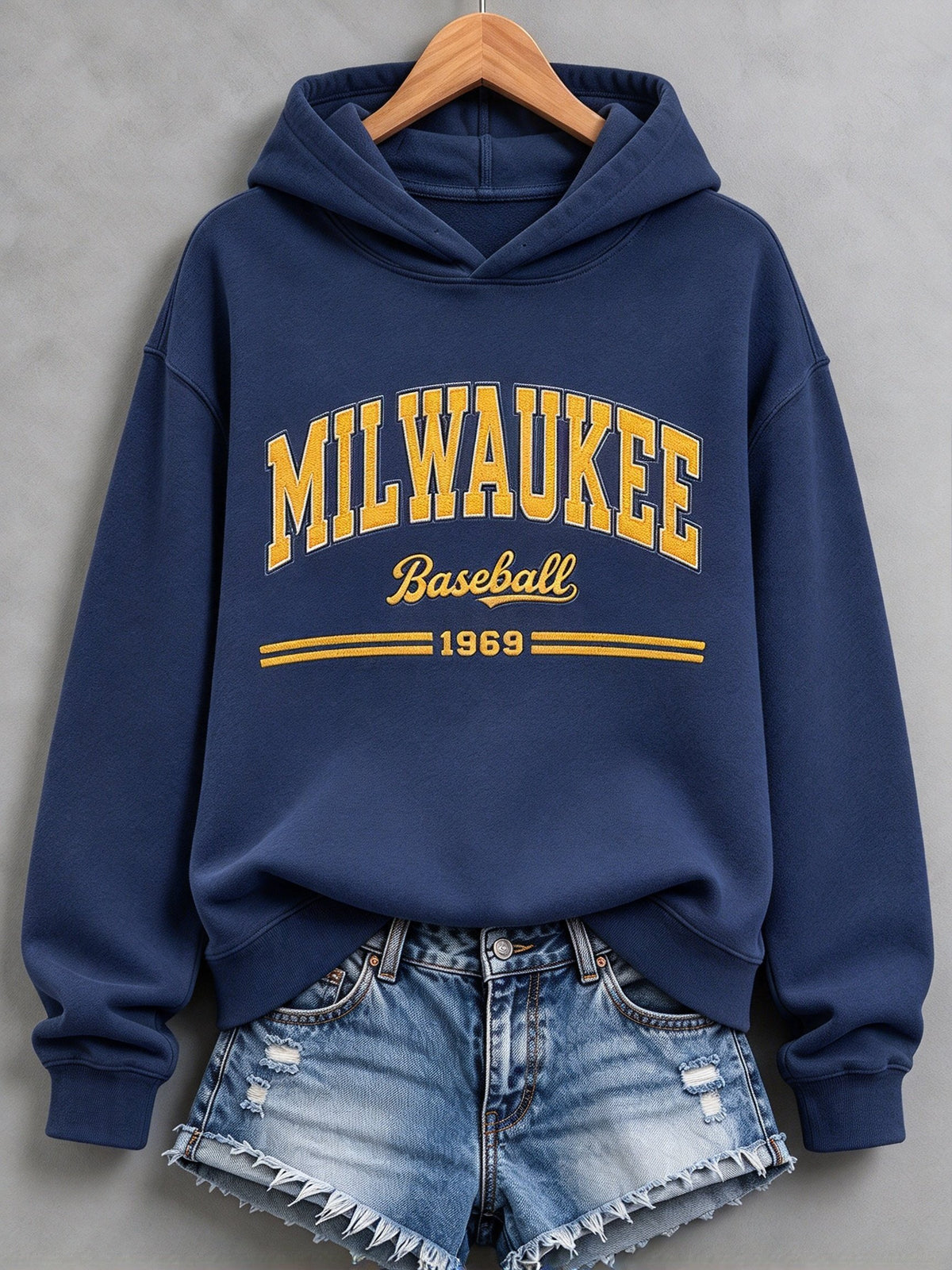 Women's Baseball Print Sweatshirt