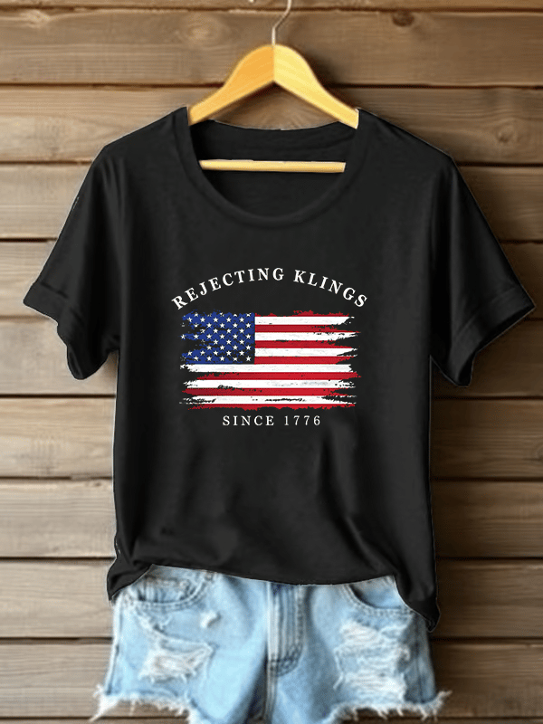🔥Buy 3 Get 15% Off🔥Women's Casual Rejecting Kings Printed T-shirt