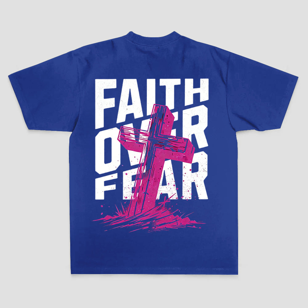 Faith Over Fear Printed Women's T-shirt