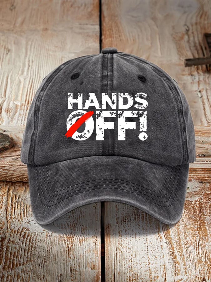 🔥Buy 3 Get 15% Off🔥Unisex Hands Off Protest Print Hat