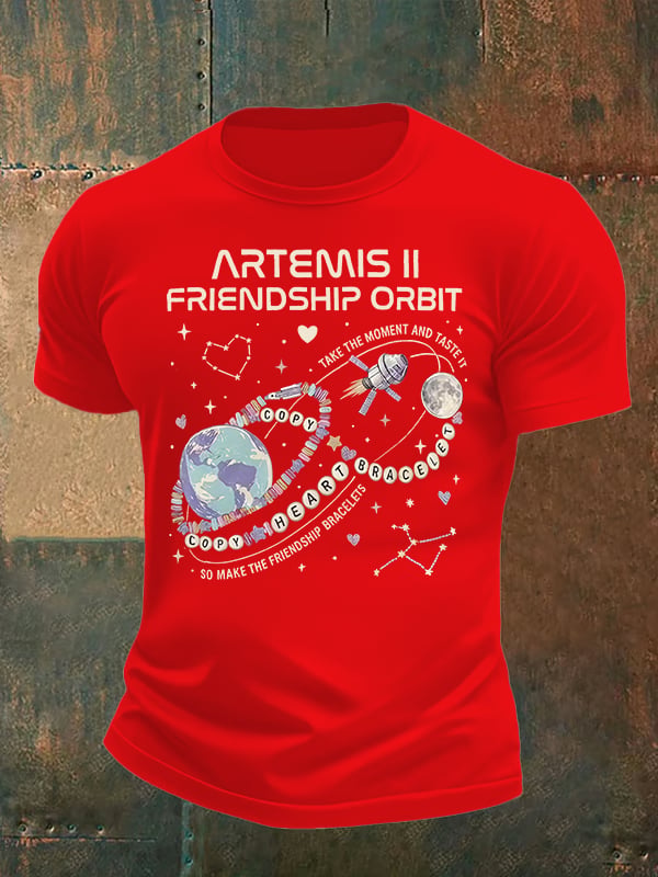 Men's Fun Planet Print T-Shirt