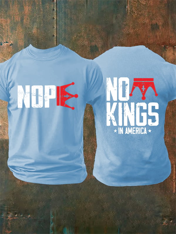 🔥Buy 3 Get 15% Off Men's No Kings In America T-Shirt