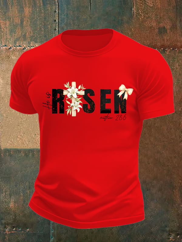 Men's He is Risen Print T-Shirt