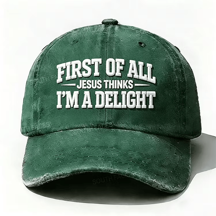 "I Am a Happy Person" Printed Baseball Cap (Unisex)