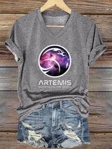 Women's “Woman On The Moon” Print T-Shirt