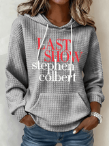 Retro Last Show Print Hoodie