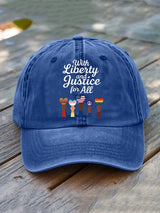 🔥Buy 3 Get 15% Off🔥With Liberty Justice for All Print Hat