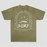 If The Stars Were Made To Worship So Will I Psalms 148:3-6 Printed Women's T-shirt