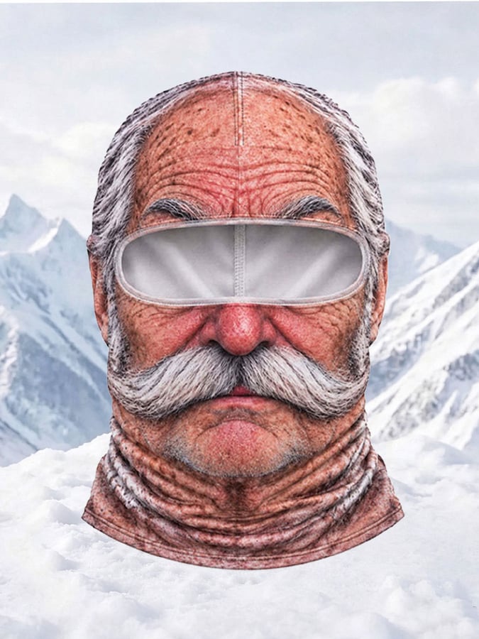 Men's Outdoor Warm Balaclava with Funny Expressions