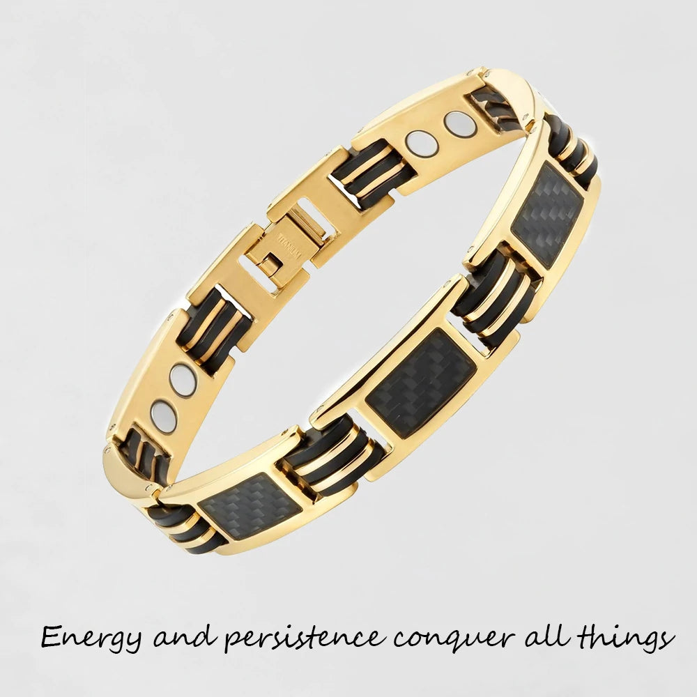 Inlaid color energy bracelets