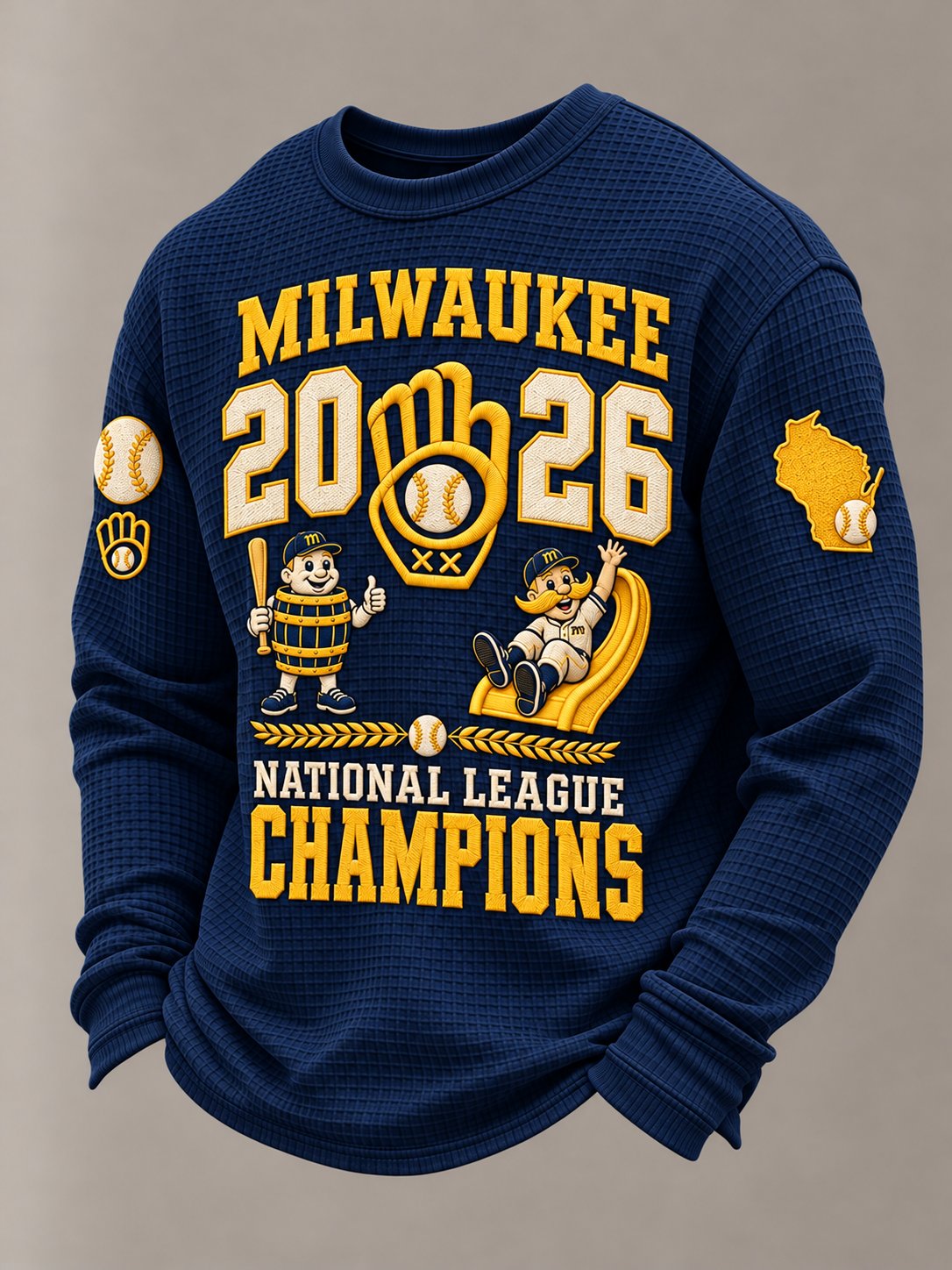 Men's Baseball Print T-Shirt