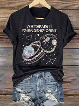 Women's  Fun Planet Print T-Shirt