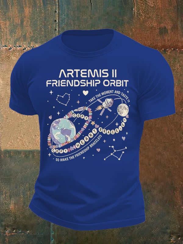 Men's  Fun Planet Print T-Shirt