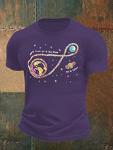 Men's  Fun Planet Print T-Shirt