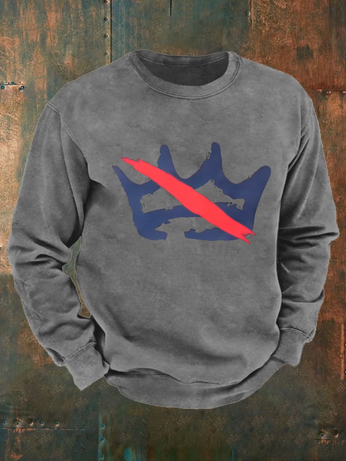 Men's  America has no kings Printed Casual Sweatshirt