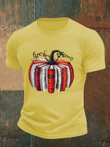 Men's  Fall Book Pumpkin DTF transfer - FDT, Fall Aesthetic print  T-Shirt