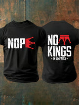 🔥Buy 3 Get 15% Off Men's  No Kings In America T-Shirt