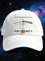 Retro Artemis II See You On The Dark Side Of The Moon Print Baseball Cap