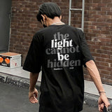 The Light Cannot Be Hidden Matthew 5:14 Printed Men's T-shirt