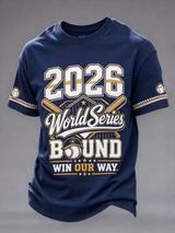 Men's Baseball Print T-shirt
